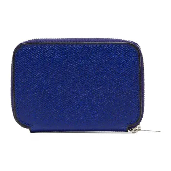 Valextra Millepunte Calfskin Card Holder Card Holder Women's Royal Blue