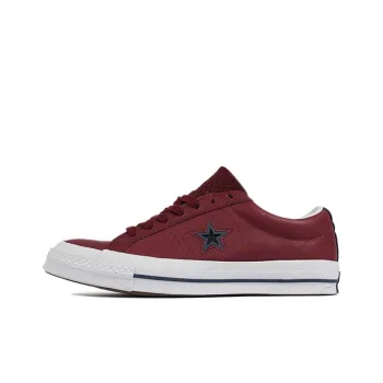 Converse One Star Non Slip Wear resistant Retro Casual Skateboarding Shoes Red