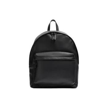 ZARA Cow Leather Backpack Large Size Men's Black
