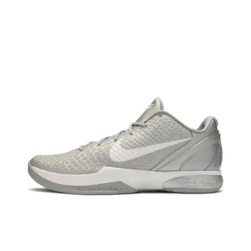 Nike Kobe 6 Metallic Silver Metallic Silver White