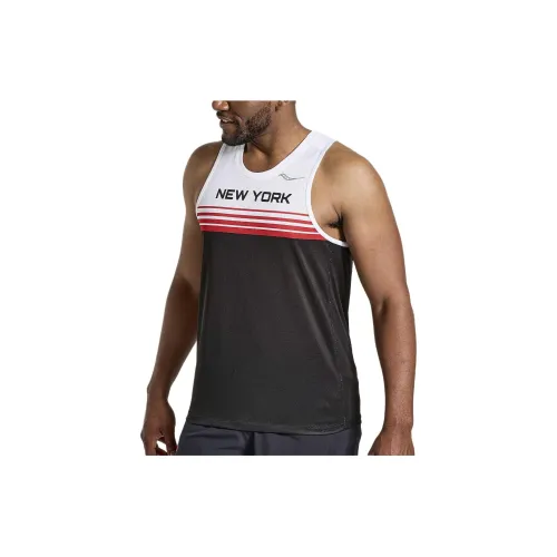 Saucony Stopwatch Singlet Tank Tops Men Black