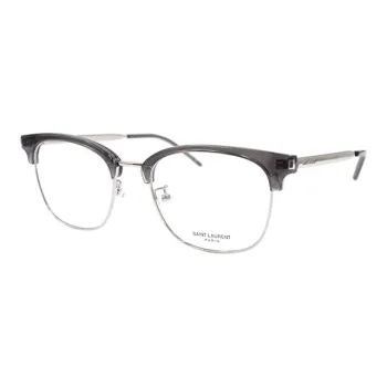 SAINT LAURENT Plate And Metal Browline Eyeglass Frames Unisex