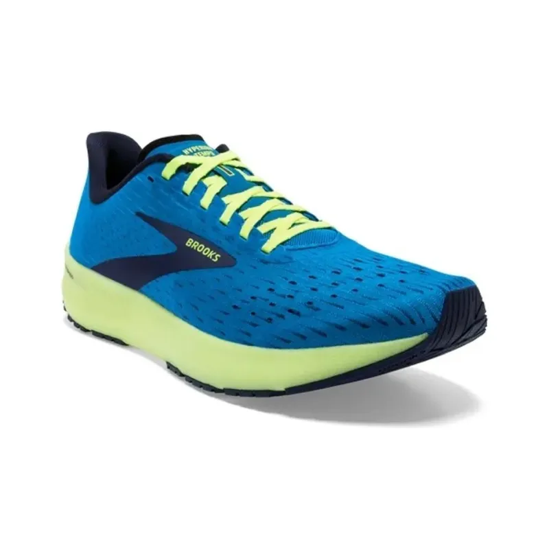 Brooks Hyperion Tempo Anti Slip Wear Resistant Low Top Running Shoes Men's Blue Yellow-2
