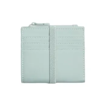 ZARA Polyurethane Wallets Card Holders Men's Green