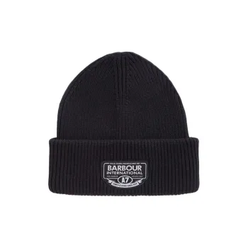BARBOUR Cotton-Acrylic Blend Beanies Men's Black