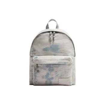 ZARA Cotton And Polyester Blend Backpack Medium Size Men's Blue