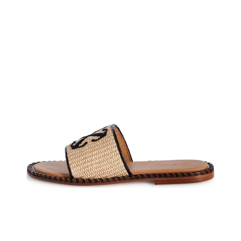 OFF-WHITE Twist Arrow Raffia Slides Women's-0