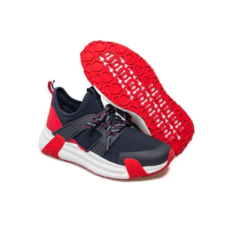 Moncler Cushioning, Slip Resistant, And Abrasion Resistant Low Top Casual Shoes Men's Black Red-4