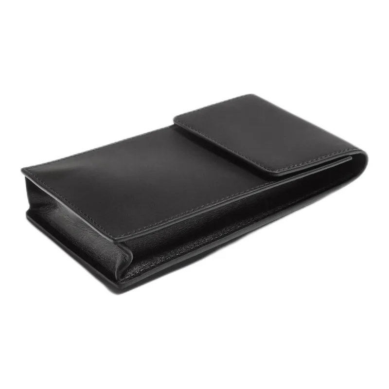 ZARA Cow Leather Wallet Card Holder Cell Phone Pouch Men's Black-1