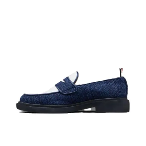 THOM BROWNE Penny-slot Tweed Loafers