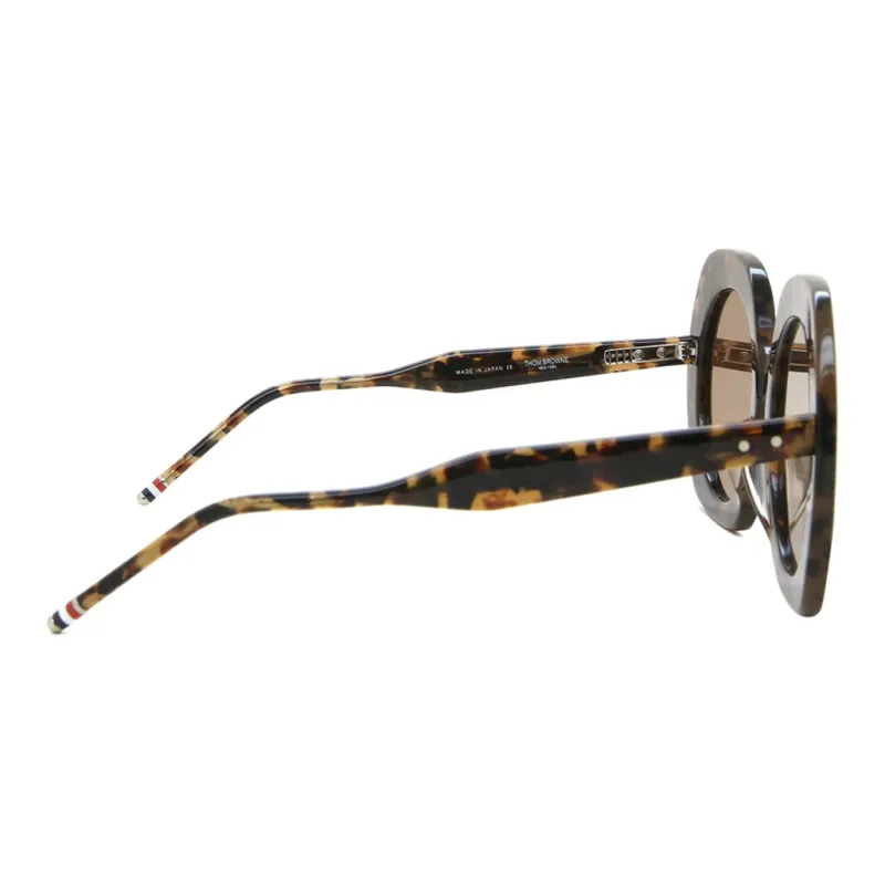 THOM BROWNE· Plastic Round Sunglasses Women's Tortoiseshell-2