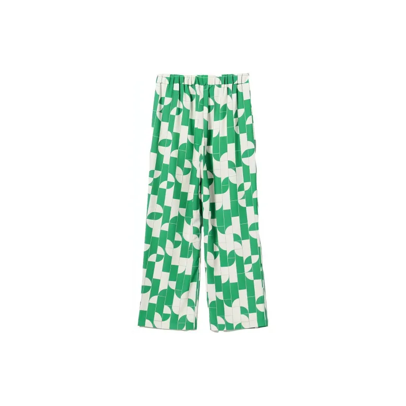 Beams Casual Pants Women's Green-1