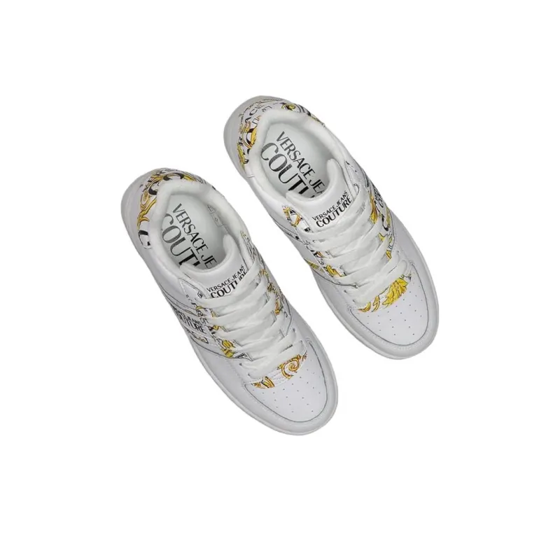 VERSACE JEANS Stylish Skateboarding Shoes Women's White-3