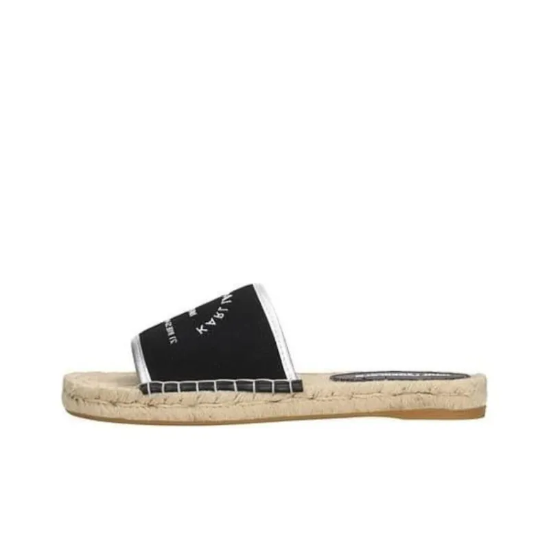 KARL LAGERFELD Slide Slippers Women's Black Silver-0