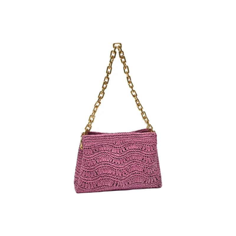 ZARA Cellulose Material Handbag Shoulder Bag Women's Purple-2