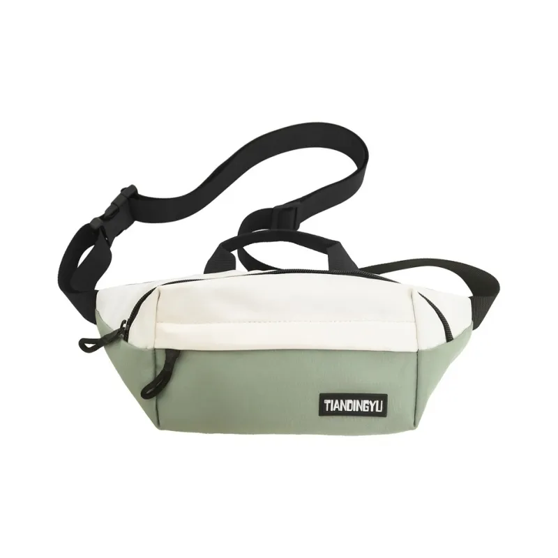 GEERDUN Nylon Laptop Backpack Regular Unisex Pure Black/Black & White/Green/Khaki-6