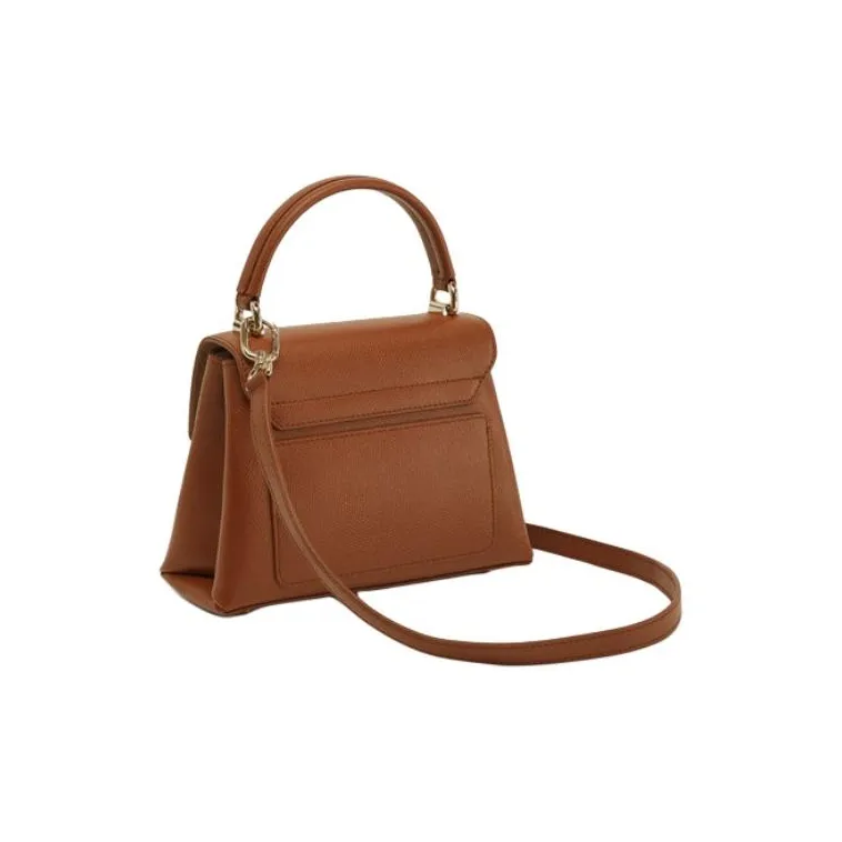 Furla 1927 Collection Leather One Shoulder Handbag, Crossbody Bag Trumpets Women's Brown-1