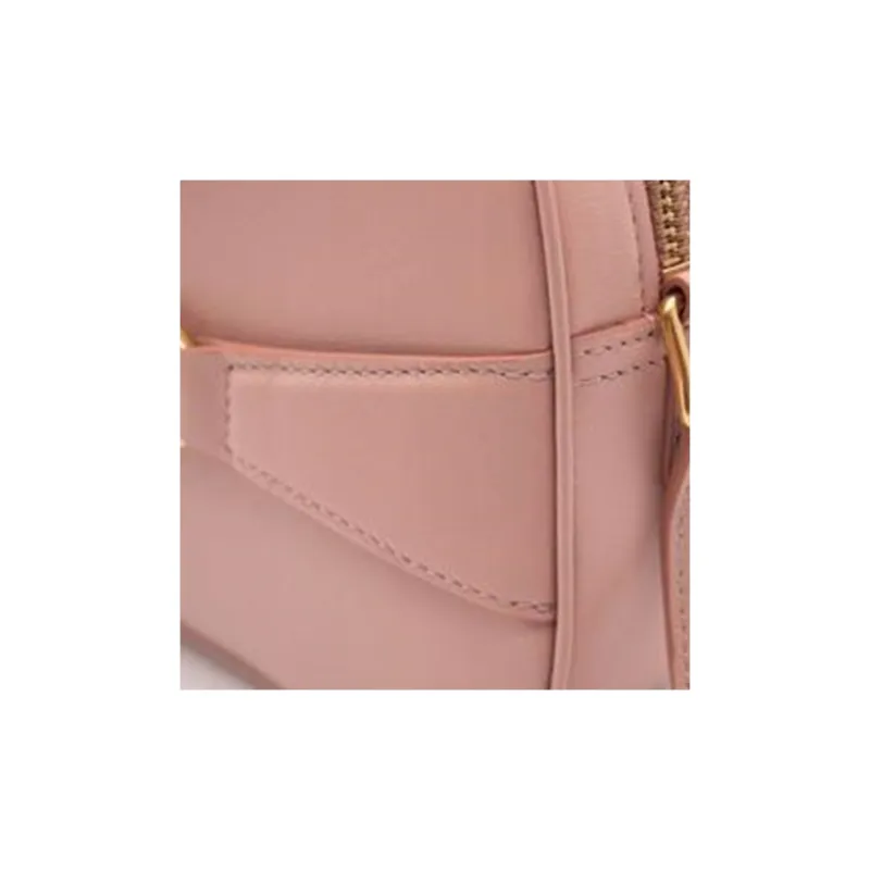 CELINE Leather Camera Bags Crossbody Bag Shoulder Bag Women's Pink-13