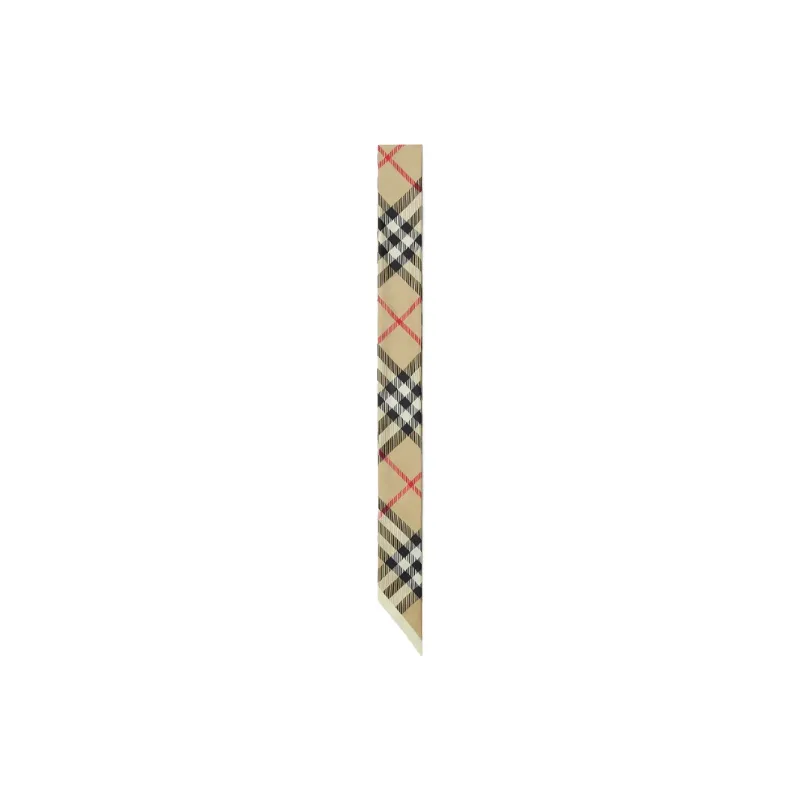 Burberry Vintage Check Skinny Silk Scarf-1