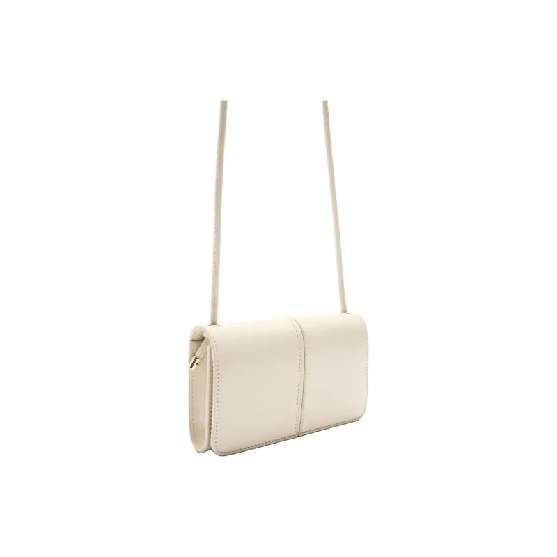 ZARA PU Handbag Shoulder Bag Crossbody Bag Mini Women's White-1