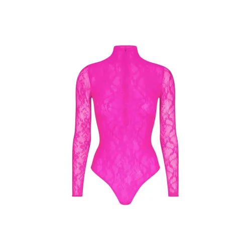 Skims Bodysuits Women's NEON PINK/Neon Pink