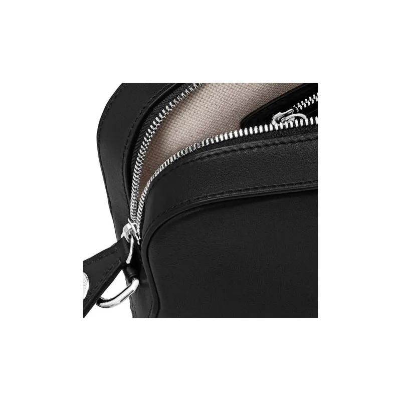 LOUIS VUITTON Leather Handbag, Shoulder Bag, Crossbody Bag Trumpets Men's Black-3