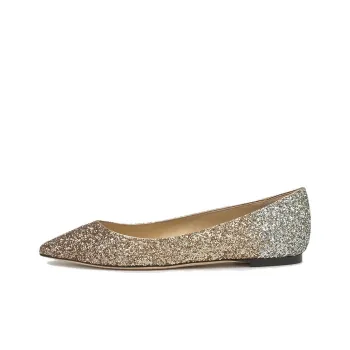 Jimmy Choo ROMY Flat Women's Casual Shoes Women's Gold