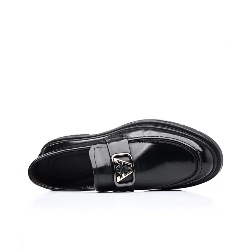 GZZ Loafers Men Low Top Black-1