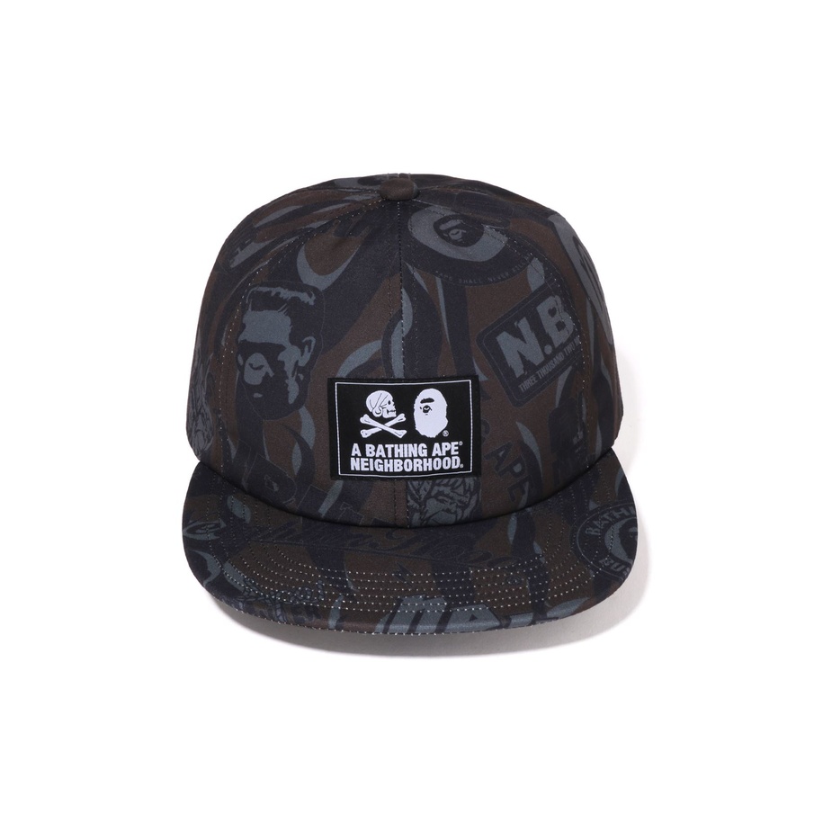 A BATHING APE X Neighborhood Cap Black BKX One Size - POIZON