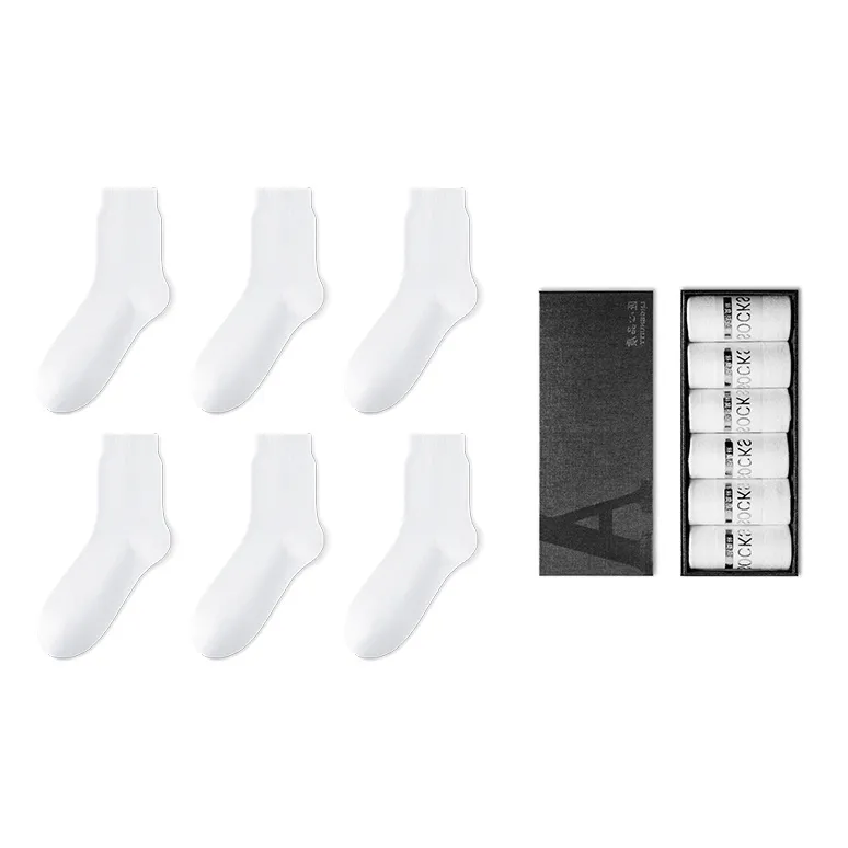 LUOLIAN Mid Calf Socks Men's 6 Pack-1