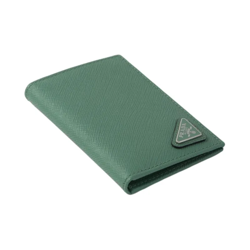 PRADA Saffiano Leather Wallet Men's Sage Green-3