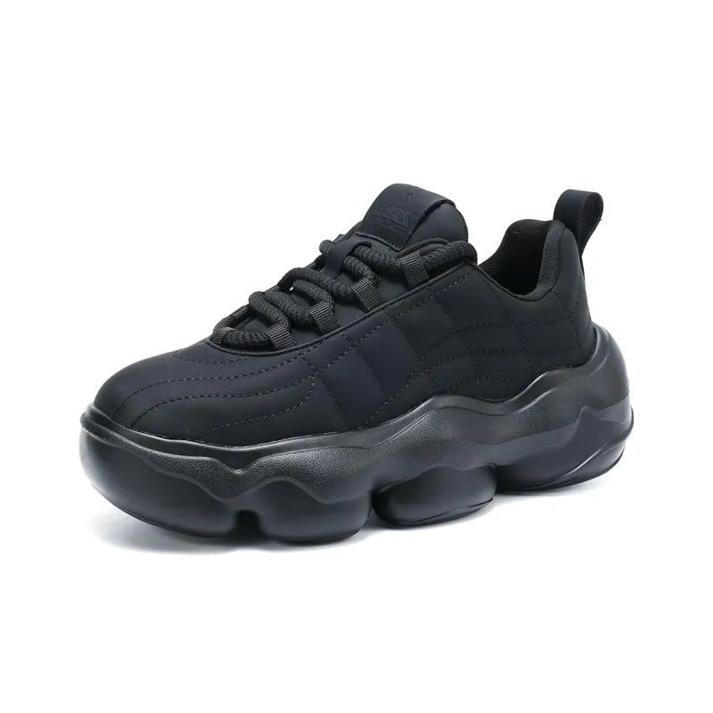 FAIRWHALE Anti Slip And Wear Resistant Height Increasing Warm Low Top Casual Shoes Men's-2