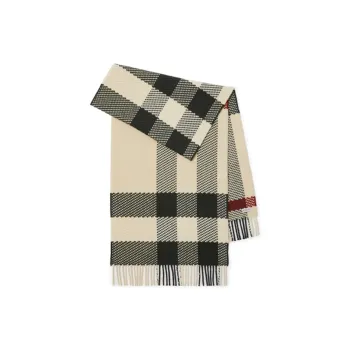 Burberry Check pattern Wool Scarf