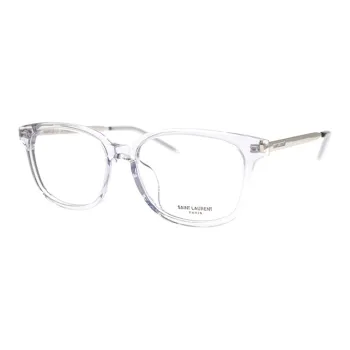 SAINT LAURENT Plate Frame Oval Eyeglass Frames Unisex Transparent