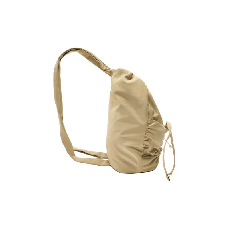 ZARA Polyester Backpack Large Size Women's Brown-3