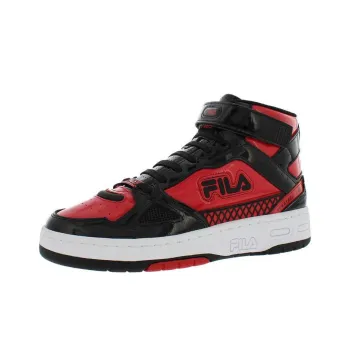 FILA Teratach 600 Durable Breathable High Top Skateboard Shoes Men's Black Red