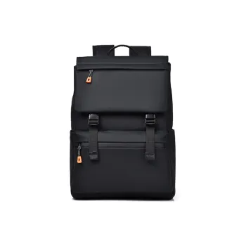 MashaLanti Nylon Fabric 15.4 Inch Computer Backpack For Middle And High School Extra Large Men's Black