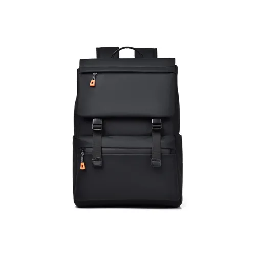 MashaLanti Nylon Fabric 15.4 Inch Computer Backpack For Middle And High School Extra Large Men
s Black