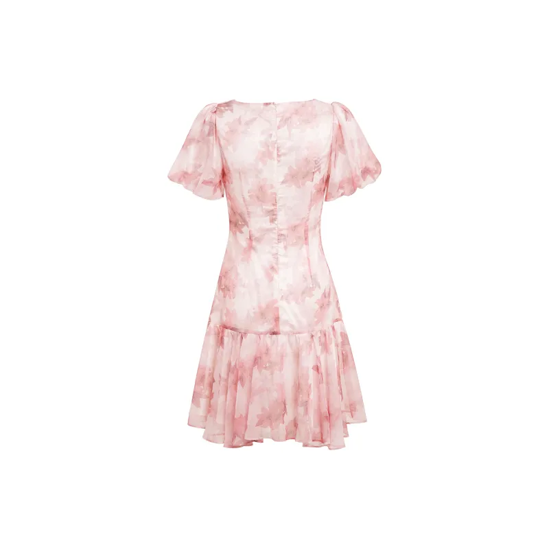 AUI Short Sleeved Dress Women's Pink-1