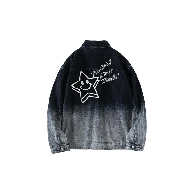 STARTER Denim Jacket Unisex Denim Gray-1