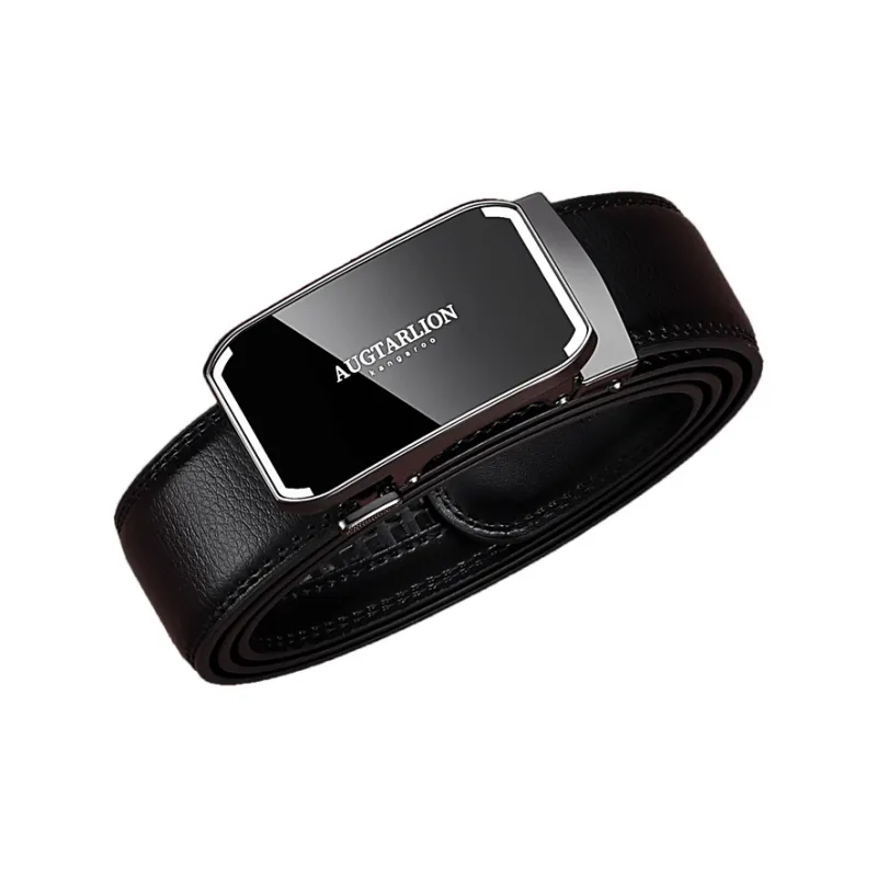 AUGTARLION Young Men's Business Casual Pants Belt Genuine Leather Leather Belts Men's Multicolor Width  3.5cm-4