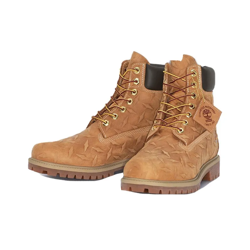 Timberland 6" Premium Waterproof Boot Supreme Diamond Plate Wheat-2