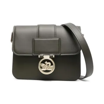 LONGCHAMP Small Box Trot Leather Crossbody Bag