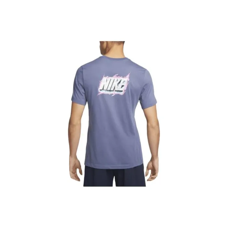 Nike Dri-FIT T-Shirt Men's Blue Purple-1