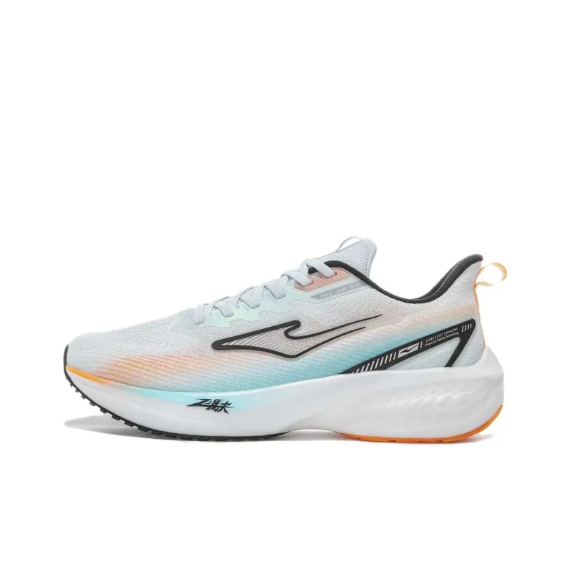 Erke Fei Da 2.0 Cushioned Slip-Resistant Low-Top Running Shoes Men's White-0