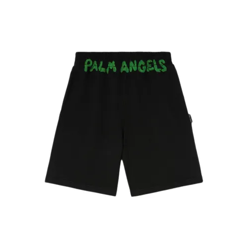 PALM ANGELS Logo-print Cotton Track Shorts