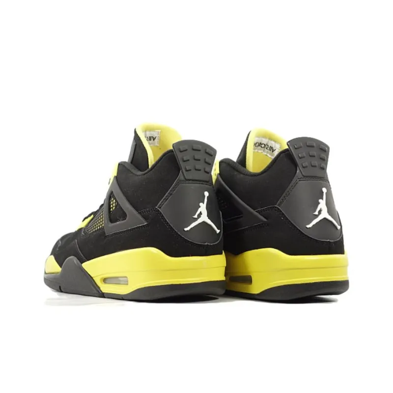 JORDAN 4 Retro Thunder 2006 'Black Yellow'-3
