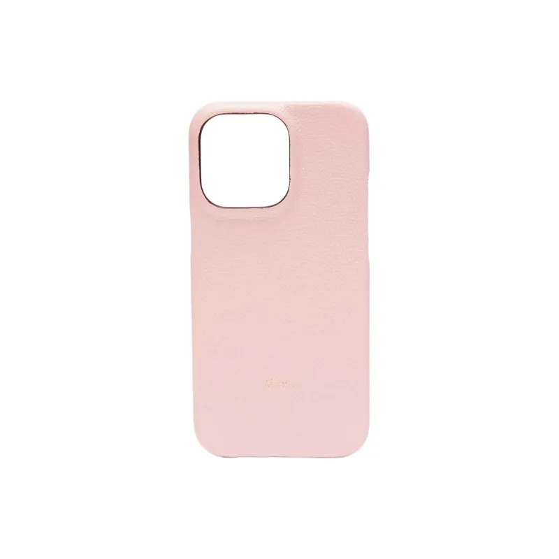Valextra Millepunte Calfskin IPhone 13 Pro Protective Cover Bag Accessory Women's Peony Pink-0