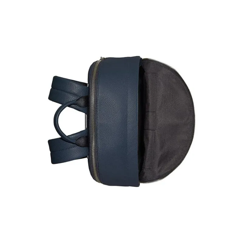 COACH Cow Leather With Fabric Backpack Large Size Men's Dark Blue-2