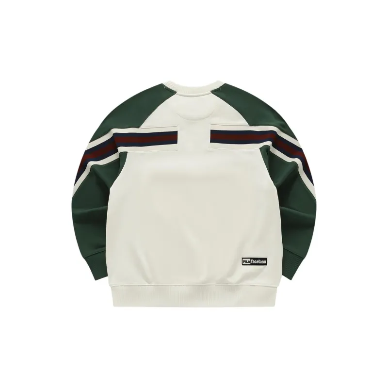 FILA FUSION x FACETASM Sweatshirt Women's Feather Soft White-1